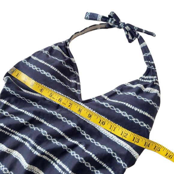 Vix Paula Hermanny Halter Tie-Back Plunge Navy Swimsuit Medium M - Picture 8 of 10
